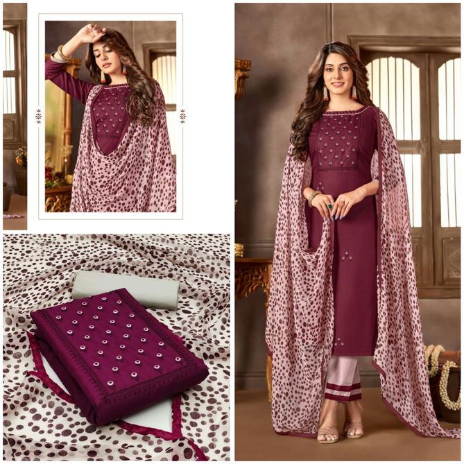 DS Designer Color Set Cotton Dress Material Catalog